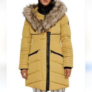 ☃️ Noize Gigi Mid Length Parka - Saffron Yellow